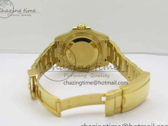 MiroTime 0111 WaterResistant Submariner 116618 LN D1F Best Edition YG Wrapped Black Dial on YG Wrapped Bracelet A 2588